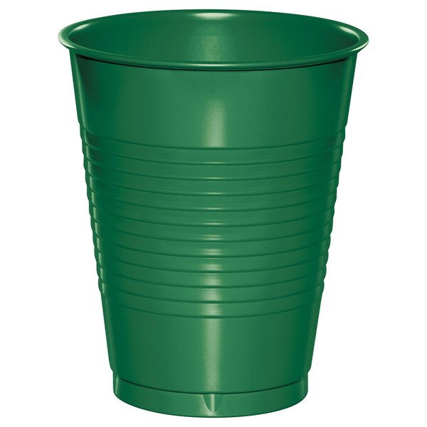Touch Of Color Emerald Green Plastic Cups, 16oz, 240PK 28112081 - main